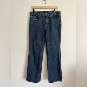 Talbots Flare Jeans Dark Wash 5 pocket Denim Sz 12